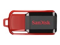 Sandisk SDCZ52-064G-B35 SanDisk Cruzer Switch - Unidad flash USB - 64 GB - USB 2.0 - negro, rojo