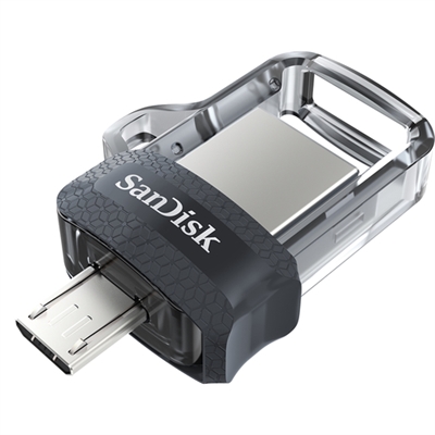 Sandisk SDDD3-032G-G46 Sandisk Ultra Dual m3.0. Capacidad: 32 GB, Interfaz del dispositivo: USB Type-A / Micro-USB, Versión USB: 3.2 Gen 1 (3.1 Gen 1). Factor de forma: Deslizar. Peso: 5,2 g. Color del producto: Negro, Plata, Transparente