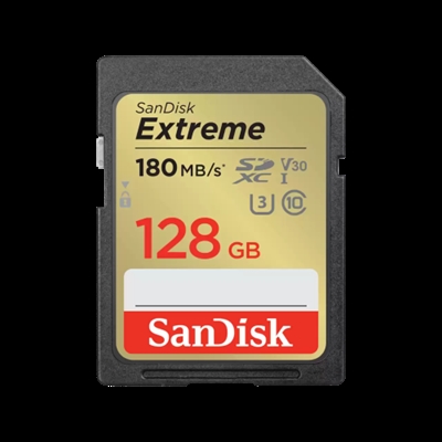 Sandisk SDSDXVA-128G-GNCIN SanDisk - Tarjeta de memoria flash (adaptador microSDXC a SD Incluido) - 128 GB - Video Class V30 / UHS-I U3 / Class10 - microSDXC UHS-I