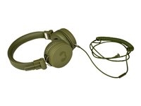 Sitecom 3HP100AR Fresh ''n Rebel Caps - Auriculares con diadema con micro - tamaño completo - cableado - conector de 3,5 mm - ejército