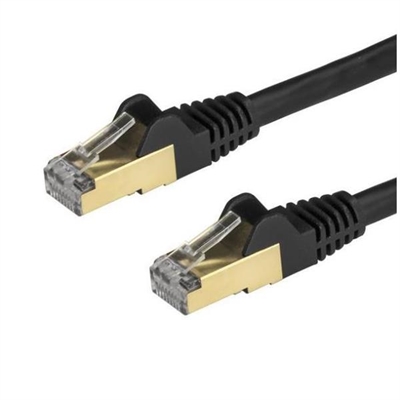 Startech 6ASPAT1MBK Cable 1M Red Ethernet Rj45 Stp Cat6a Snagless Negro - Tipo Conector A: Rj-45; Tipo Conector B: Rj-45; Longitud: 1 Mt; Nº De Unidades Por Paquete: 1; Blindaje: Stp; Color: Negro
