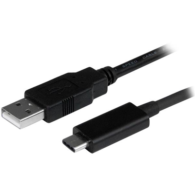Startech USB2AC1M StarTech.com Cable USB Type-C de 1m - USB 2.0 Tipo A a USB-C - Cable USB - 24 pin USB-C (M) a USB (M) - USB 2.0 - 1 m - negro - para P/N: HB30C1A1CPD, HB30C3A1CFBW, HB30C3AGEPD, HB30C3APDW, HB30C4ABW, ST4200MINIC