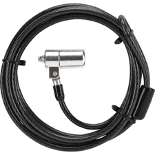 Targus ASP48EU Key Security Cable Lock - Sistema De Cierre: Candado Con Llave; Número Unidades Protegibles: 1; Longitud Cable: 185 Cm; Diámetro Cable: 10 Mm; Material: Acero Galvanizado; Color Cable: Gris