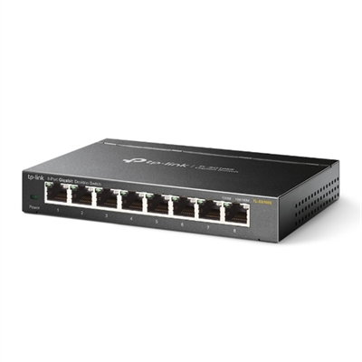 Tp-Link TL-SG108S TP-LINK TL-SG108S. Tipo de interruptor: No administrado, Capa del interruptor: L2. Puertos tipo básico de conmutación RJ-45 Ethernet: Gigabit Ethernet (10/100/1000), Cantidad de puertos básicos de conmutación RJ-45 Ethernet: 8. Bidireccional completo (Full duplex). Tabla de direcciones MAC: 4096 entradas, Capacidad de conmutación: 16 Gbit/s. Estándares de red: IEEE 802.1p,IEEE 802.3,IEEE 802.3ab,IEEE 802.3u,IEEE 802.3x. Voltaje de entrada DC: 9 V. Montaje de pared