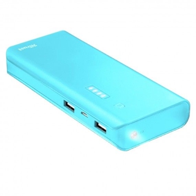 Trust 22747 Cargador portátil con 2 puertos USB y batería de 10.000 mAh incorporada para cargar su teléfono y tableta en cualquier lugar.