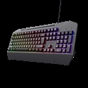 Trust 24998 - Teclado gaming iluminado con ondas arco iris RGB y teclas de tacto suave. Un teclado diseñ