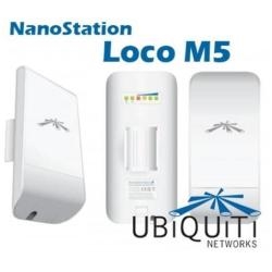 Ubiquiti UBN-LOCOM5 Punto Acceso Ext. Nanost. Loco M5 - Tipo Alimentación: Dc; Número De Puertos Lan: 1 N; Ubicación: Interior / Exterior; Frecuencia Rf: 5 Ghz; Velocidad Wireless: 150 Mbps Mbps; Wireless Security: Sí; Supporto Poe 802.3Af: Sí