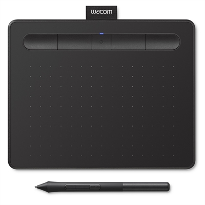 Wacom CTL-4100WLK-S Wacom Intuos Tableta de lápiz creativa Small - Digitalizador - 15.2 x 9.5 cm - electromagnético - 4 botones - inalámbrico, cableado - USB, Bluetooth - negro