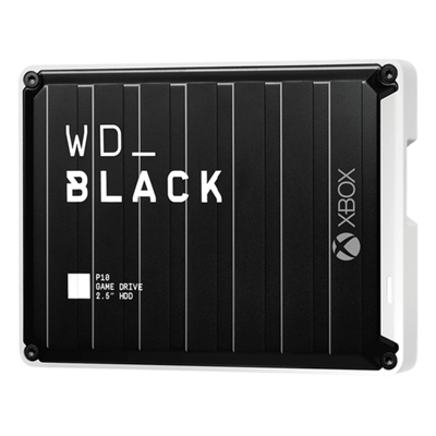 Western-Digital WDBA5G0050BBK-WESN WD_BLACK P10 Game Drive for Xbox One WDBA5G0050BBK - Disco duro - 5TB - externo (portátil) - USB3.2 Gen 1 - negro con adorno blanco