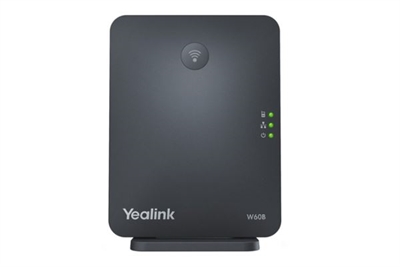 Yealink-Telefonia YEA_W60B Base Dect Compatible Con W56h/W52h/T41s+Dd10k/Rt20 - Número De Puertos Red: 1; Puertos Usb: Sí; Conformidad Voip: Sip; Wireless: No; Tecnología: Ip