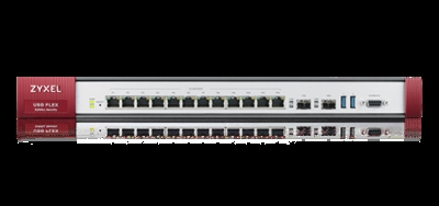 Zyxel USGFLEX700-EU0102F Zyxel USG FLEX 700. Salida de firewall: 5400 Mbit/s, Rendimiento VPN: 1100 Mbit/s, Rendimiento de VPN (IMIX): 550 Mbit/s. Disipación del calor: 120,1 BTU/h, Certificación: FCC 15 (A), CE EMC (A), C-Tick (A), BSMI. Número de usuarios: 150 usuario(s). Algoritmos de seguridad soportados: HTTPS,IPSec,SSL/TLS, Soporte VPN: IKEv2, IPSec, SSL, L2TP/IPSec. Tecnología de conectividad: Alámbrico, Ethernet LAN, velocidad de transferencia de datos: 10,100,1000 Mbit/s, Puerto de consola: RJ-45