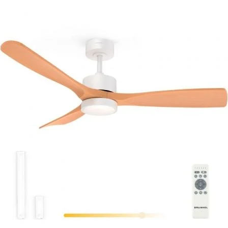 Ventilador De Techo Grunkel Skystyle52/ 35W/ 3 Aspas 132Cm/ 6 Velocidades