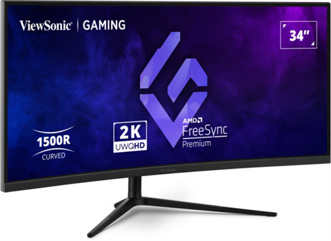 Viewsonic Vx3418c-2K Pantalla Para Pc 86,4 Cm (34") 3440 X 1440 Pixeles Ultrawide Quad Hd Negro