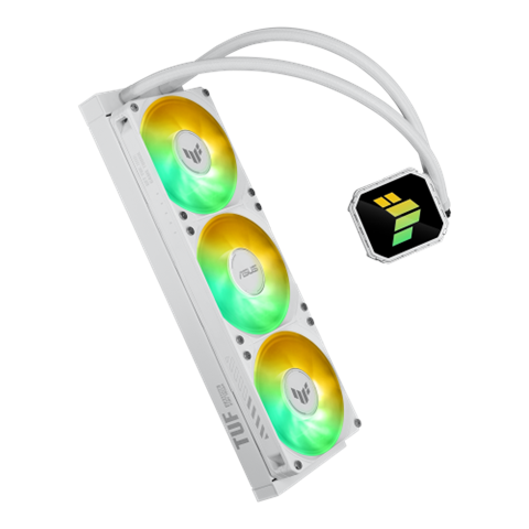 Asus Tuf Gaming Lc Iii 360 Argb White Edition Carcasa Del Ordenador Sistema De Refrigeración Líquida Todo En Uno 12 Cm Blanco