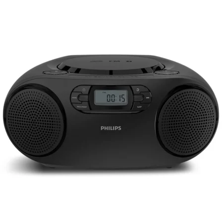 Radio Cd Philips Taz2000b/ 3W Rms/ Con Cable/ Con Pilas/ Negra