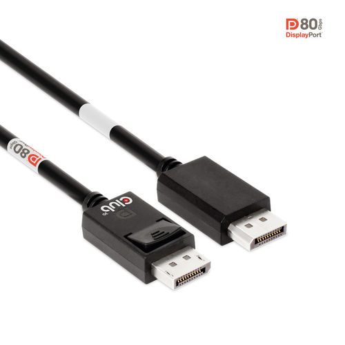 CABLE DISPLAYPORT 2.1 CLUB 3D CERTIFICACION VESA DP80 8K 240HZ 1,2 M