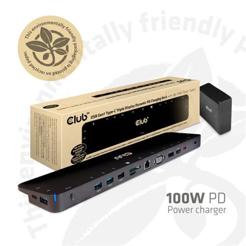 DOCKING CLUB 3D 12EN1 USB-C 100W NEGRO