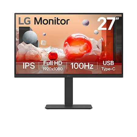 Lg Monitor, 27" Ips Full Hd (1920X1080), 100Hz, Tiempo De Respuesta 5Ms (Gtg) Modo Lectura Y Flicker Safe, Hdmi
