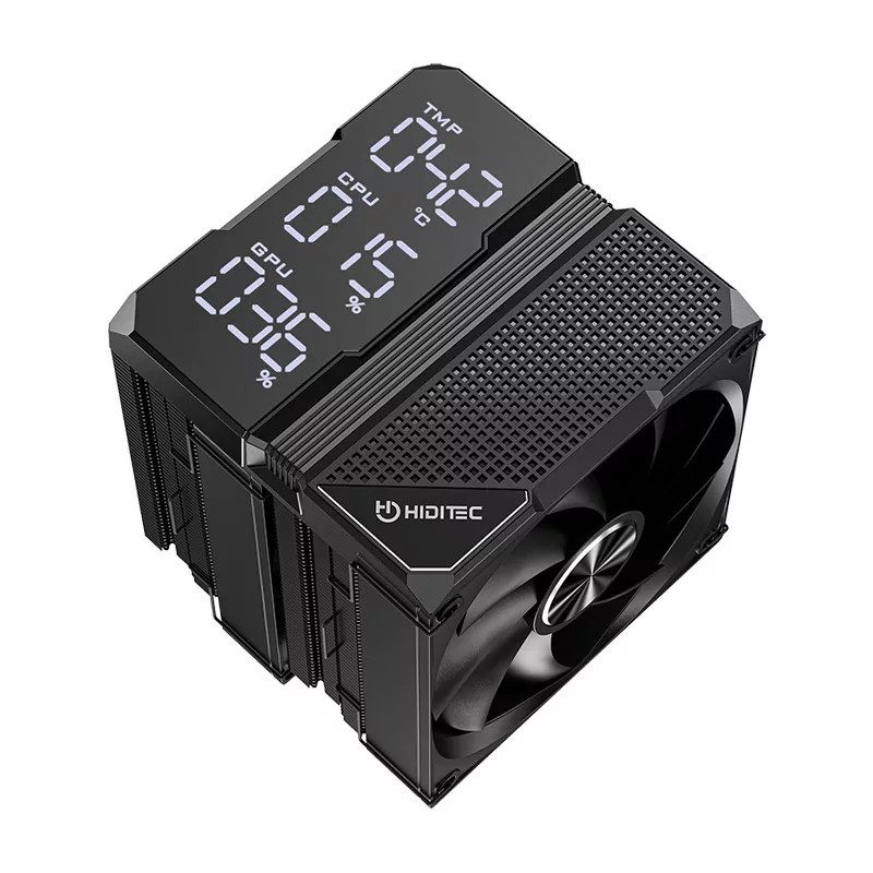Ventilador Con Disipador Hiditec Dc40 Pro/ 12Cm