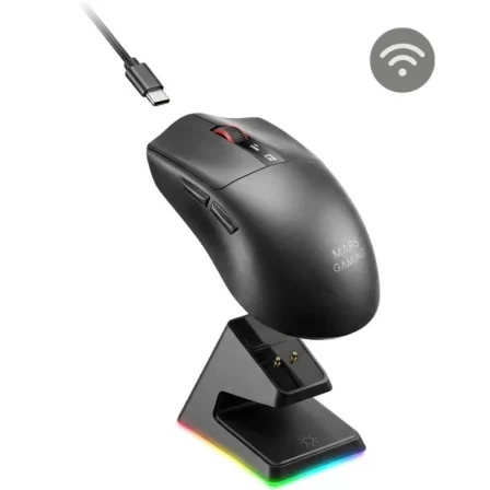 Ratón Gaming Mars Gaming Mmw-Elite/ Batería Recargable/ Hasta 20000 Dpi