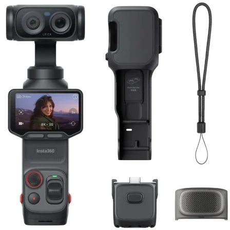 Cámara Digital Deportiva Insta360 Luna Pro/ 8K/ Ángulo De Visión 360º/ Negra
