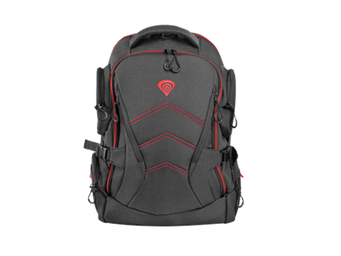 Genesis Pallad 550 43,9 Cm (17.3") Mochila Negro, Rojo