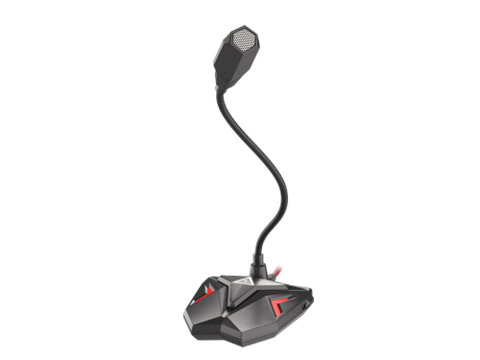 Genesis Radium 100 Negro, Rojo Micrófono Para Pc