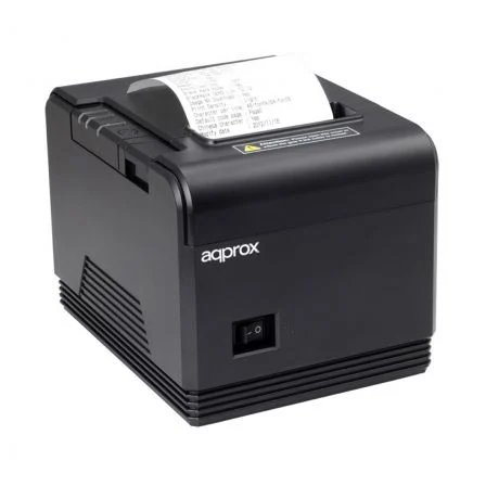Impresora De Tickets Approx Apppos80am3/ Térmica/ Ancho Papel 80Mm/ Usb-Rs232-Ethernet/ Negra