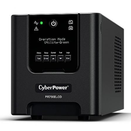 Sai Línea Interactiva Cyberpower Pr750elcd/ 750Va-675W/ 6 Salidas/ Formato Torre