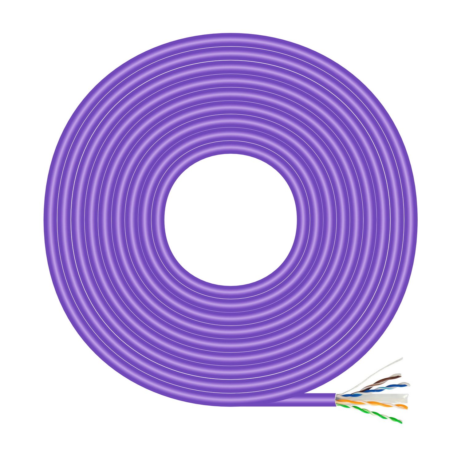 Bobina De Cable Rj45 Awg23 Utp Aisens A135-0749 Cat.6/ Lszh/ 500M/ Violeta