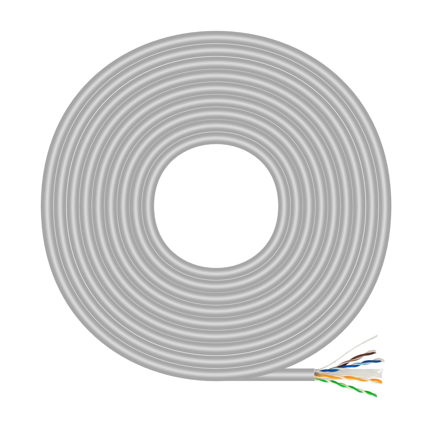 Bobina De Cable Rj45 Utp Awg23 Cca (Aleación) Aisens A135-0660 Cat.6/ 100M/ Gris
