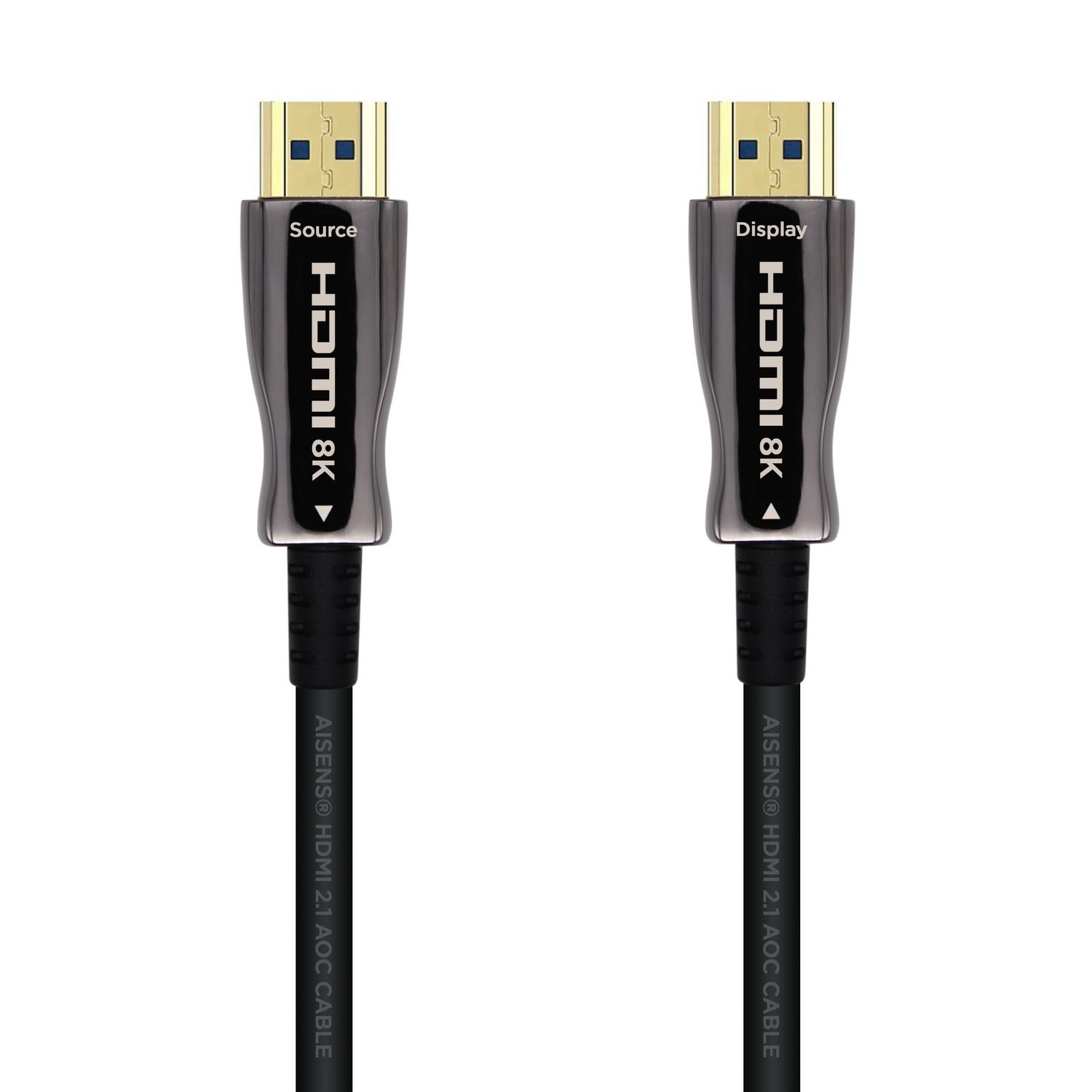 Cable HDMI 2.1 Aoc 8K Aisens A153-0522/ HDMI Macho - HDMI Macho/ 60M/ Negro
