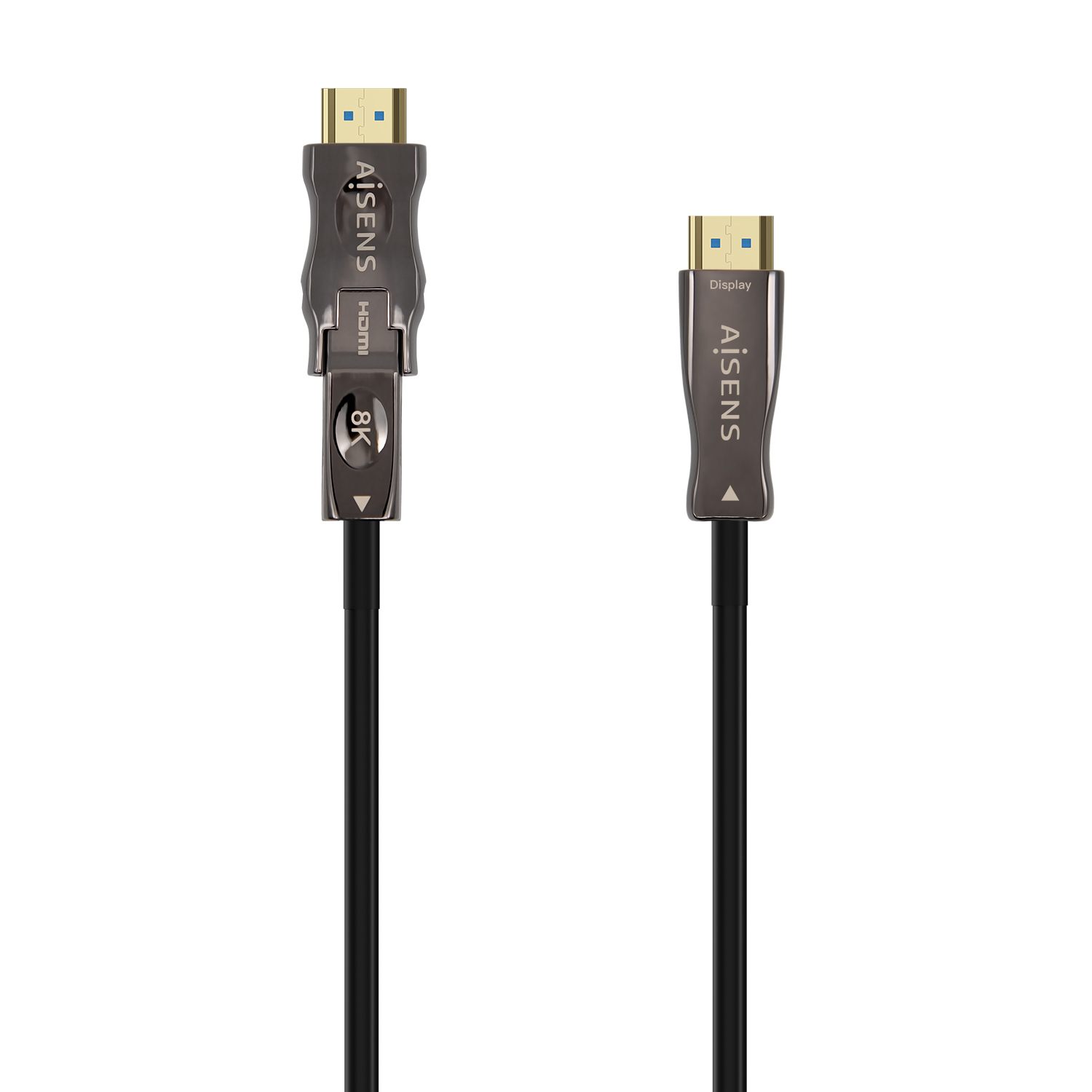 Cable HDMI 2.1 Aoc 8K Desmontable Aisens A153-0646/ HDMI Macho / D Macho - HDMI Macho/ 30M/ Negro