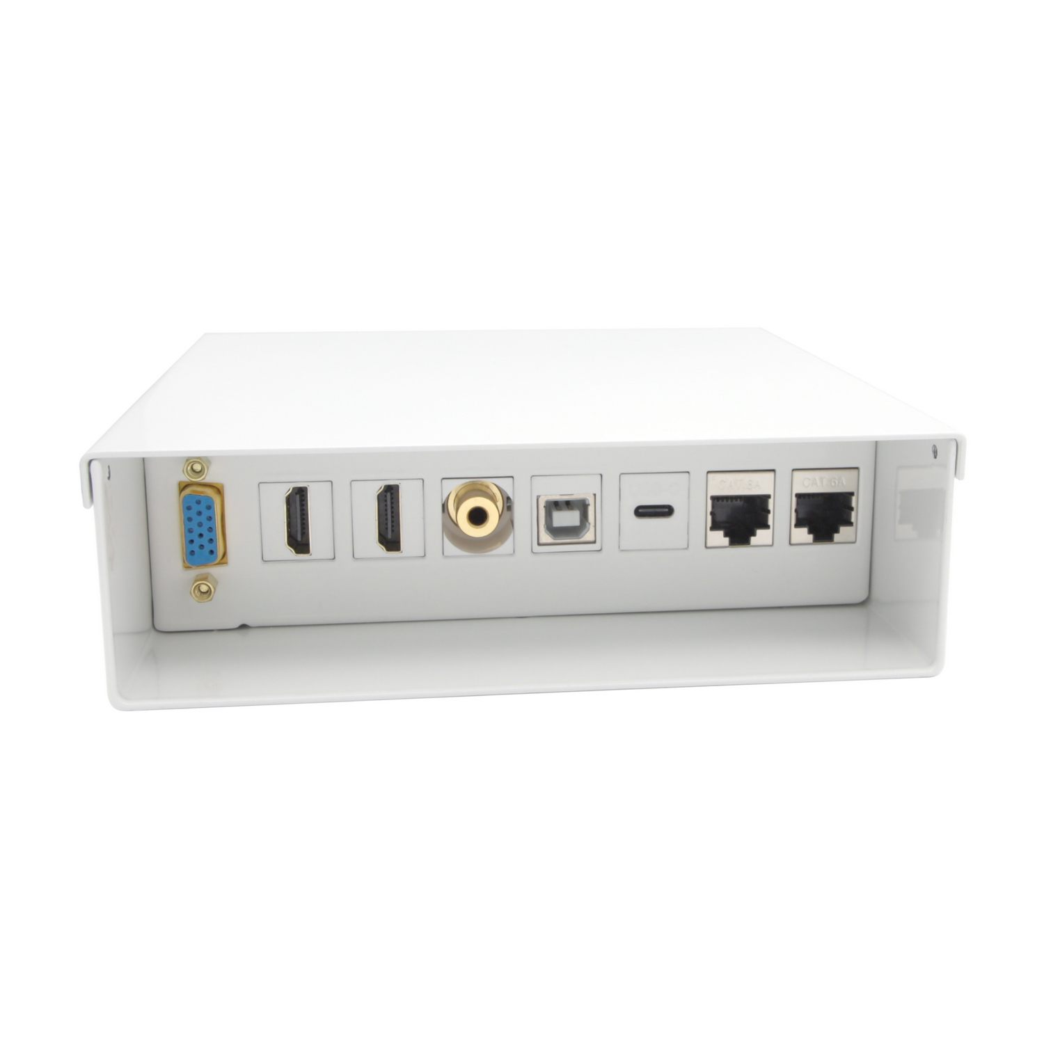 Caja De Conexiones Aisens A127-0720/ Vga - 2X HDMI - Jack 3.5 - USB Tipo-C - USB - 2X Rj45