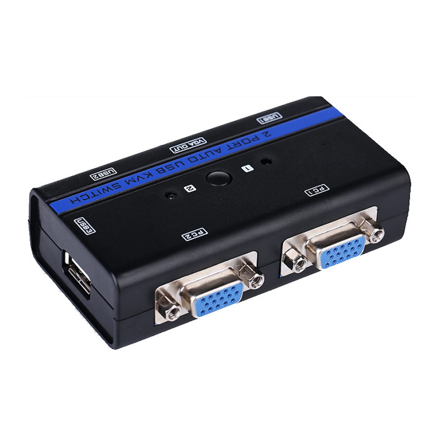 Conmutador Kvm Svga Aisens A111-0064/ 2Pc Con 1 Sólo Teclado Y Ratón