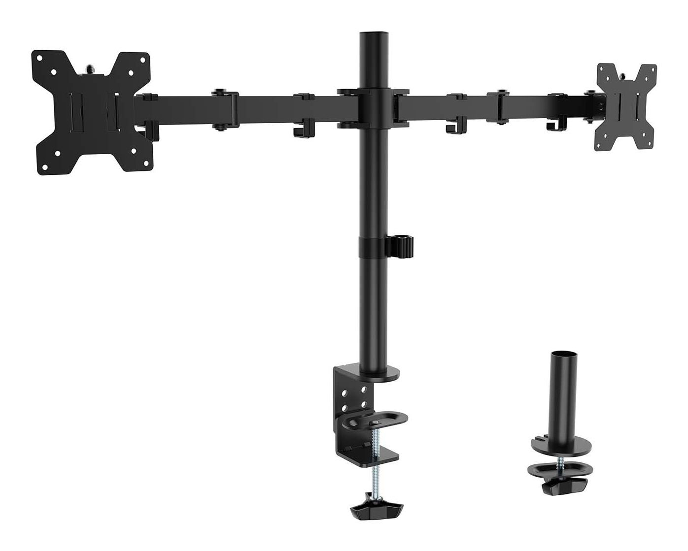 Soporte De Mesa Para 2 Monitores Aisens Dt32tsr-279/ Giratorio/ Inclinable/ Hasta 10Kg