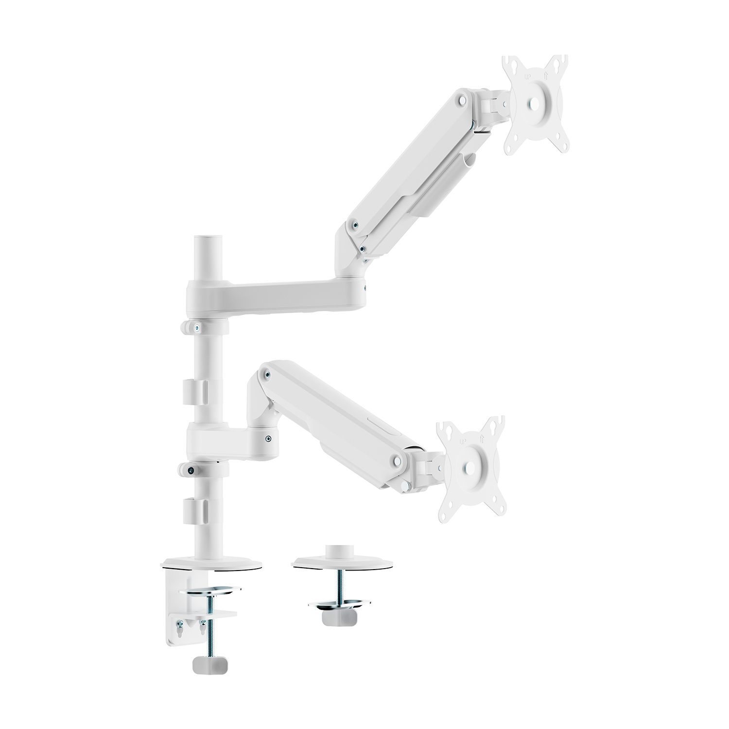Soporte De Mesa Con Contrapeso Para 2 Monitores Aisens Dt32tsr-441/ Giratorio/ Inclinable/ Hasta 9Kg