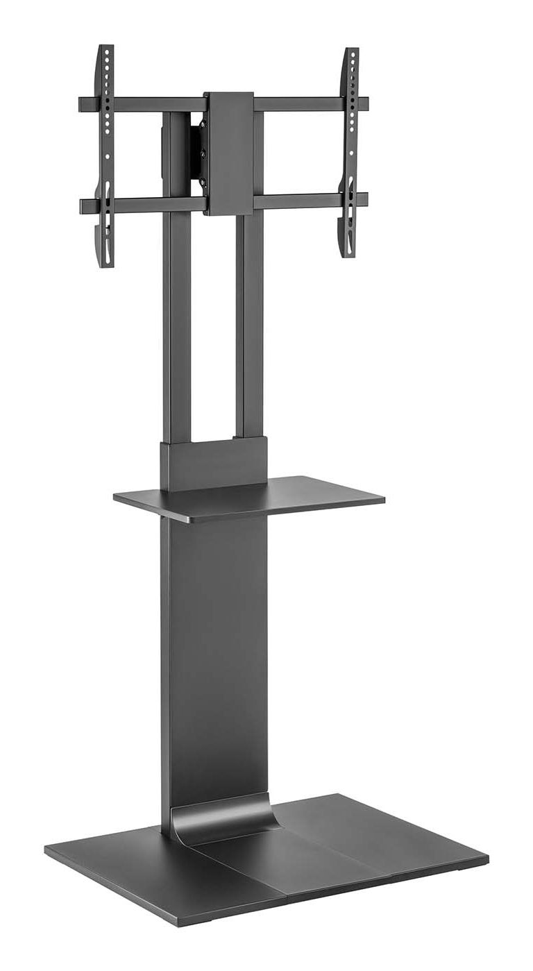 Soporte De Suelo Inclinable/ Giratorio Con Bandeja Dvd Aisens Ft86tse-399 Para Tv De 37-86"/ Hasta 50Kg