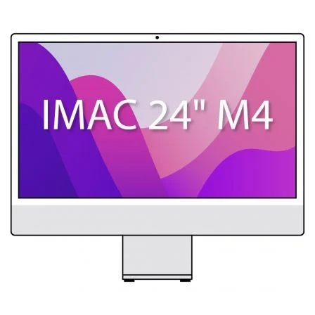 Apple Imac 24" Retina 4,5K / M4 10-Core CPU/ 24 GB/ 512 GB SSD/ 10-Core GPU/ Plata