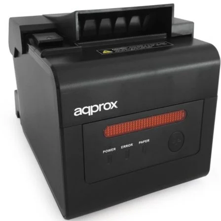 Impresora De Tickets Approx Apppos80alarm/ Térmica/ Ancho Papel 58 Y 80Mm/ Usb-Rs232-Lan-Rj11/ Negra