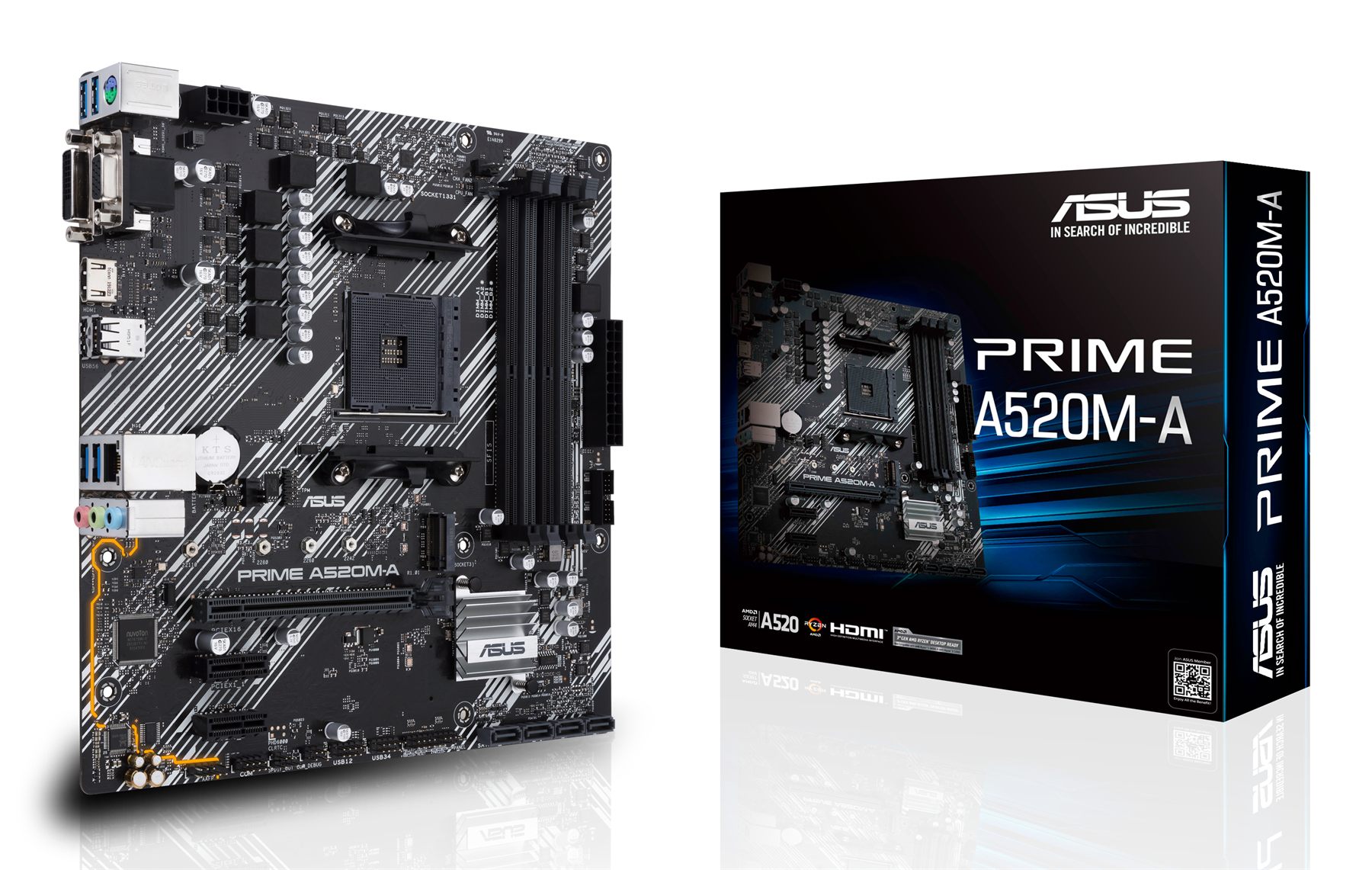 Placa Base Asus Prime A520m-A Ii/Csm Socket Am4/ DDR4/ PCIe 3.0/ Micro Atx