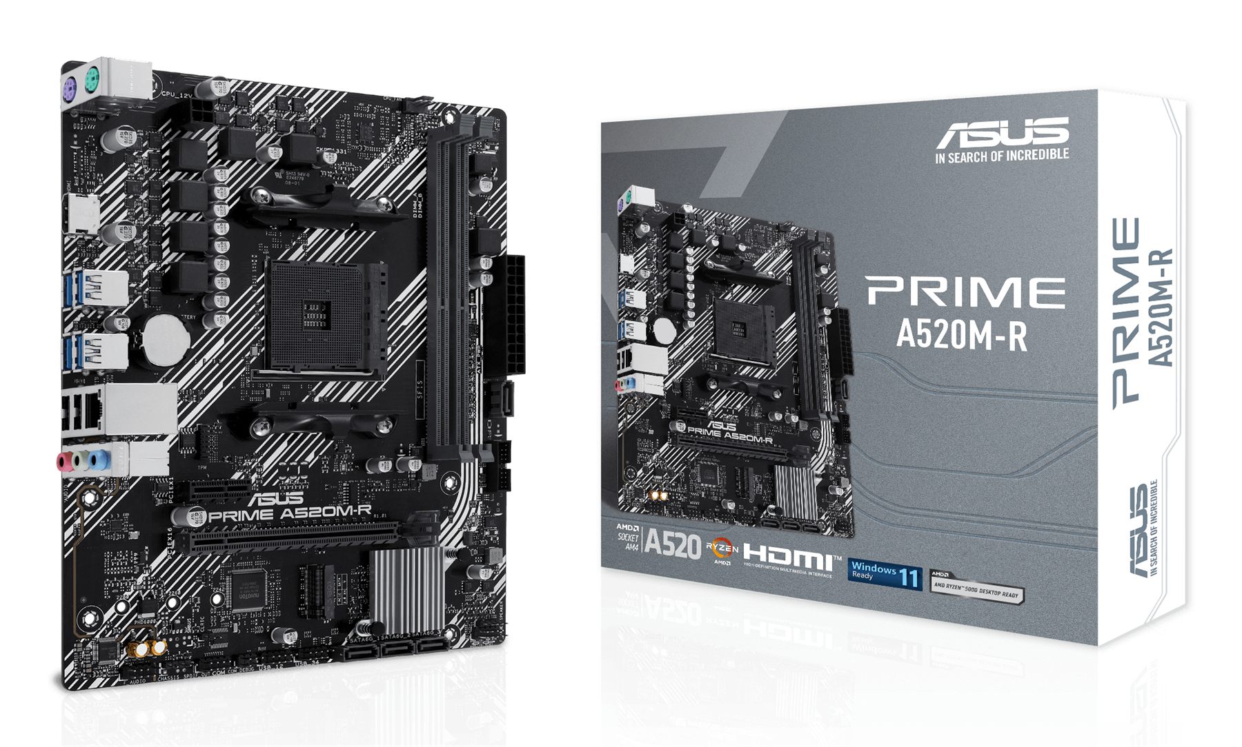 Placa Base Asus Prime A520m-R Socket Am4/ DDR4/ PCIe 3.0/ Micro Atx