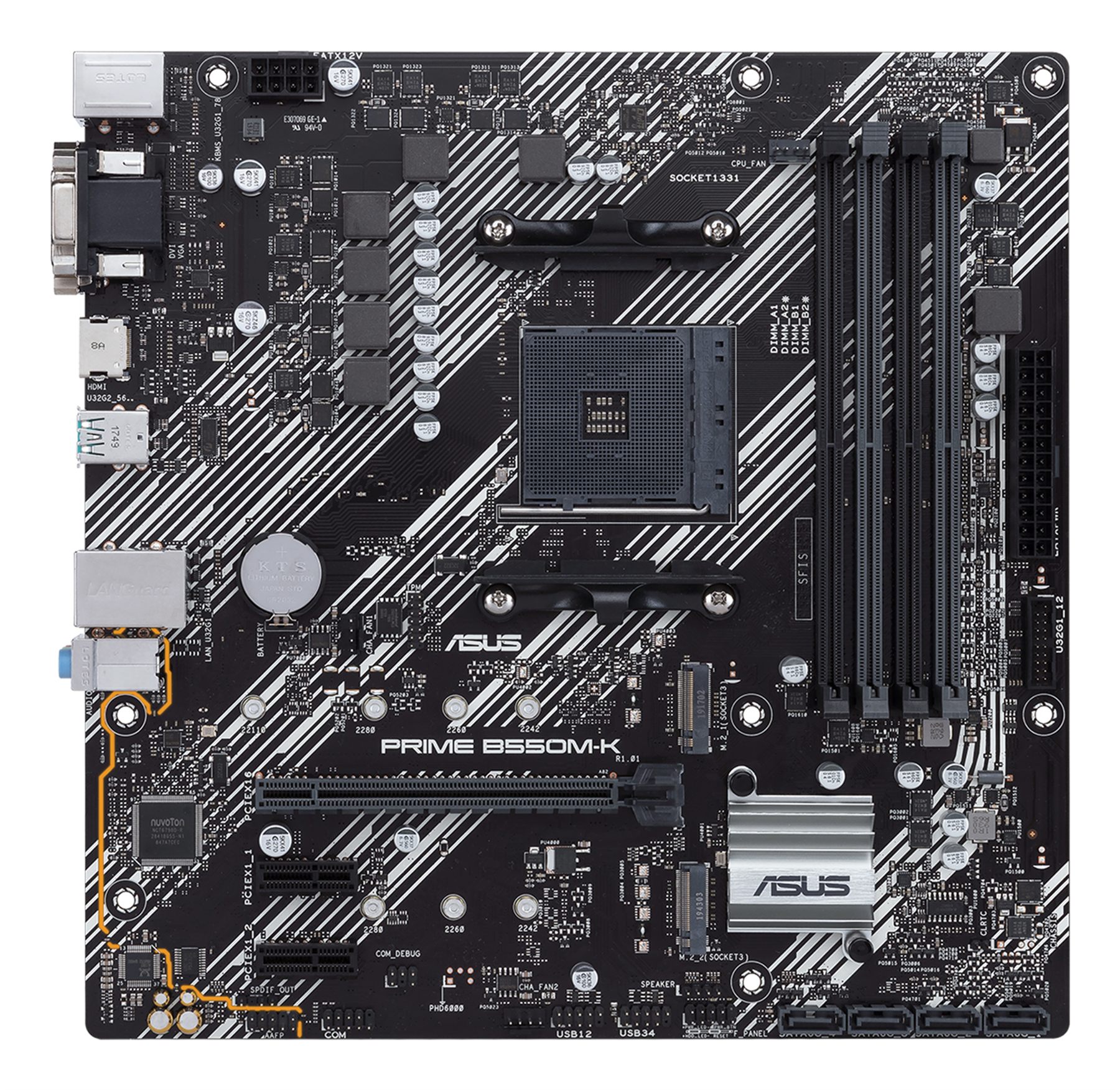 Placa Base Asus Prime B550m-K Socket Am4/ DDR4/ PCIe 4.0/ Micro Atx