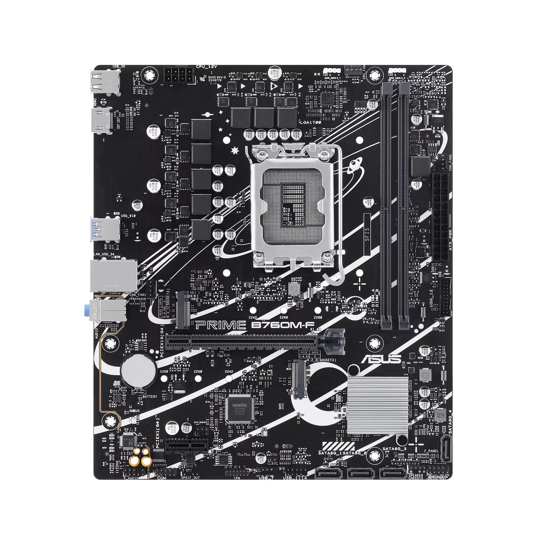 Placa Base Asus Prime B760m-F Socket 1700/ DDR5/ PCIe 4.0/ Micro Atx