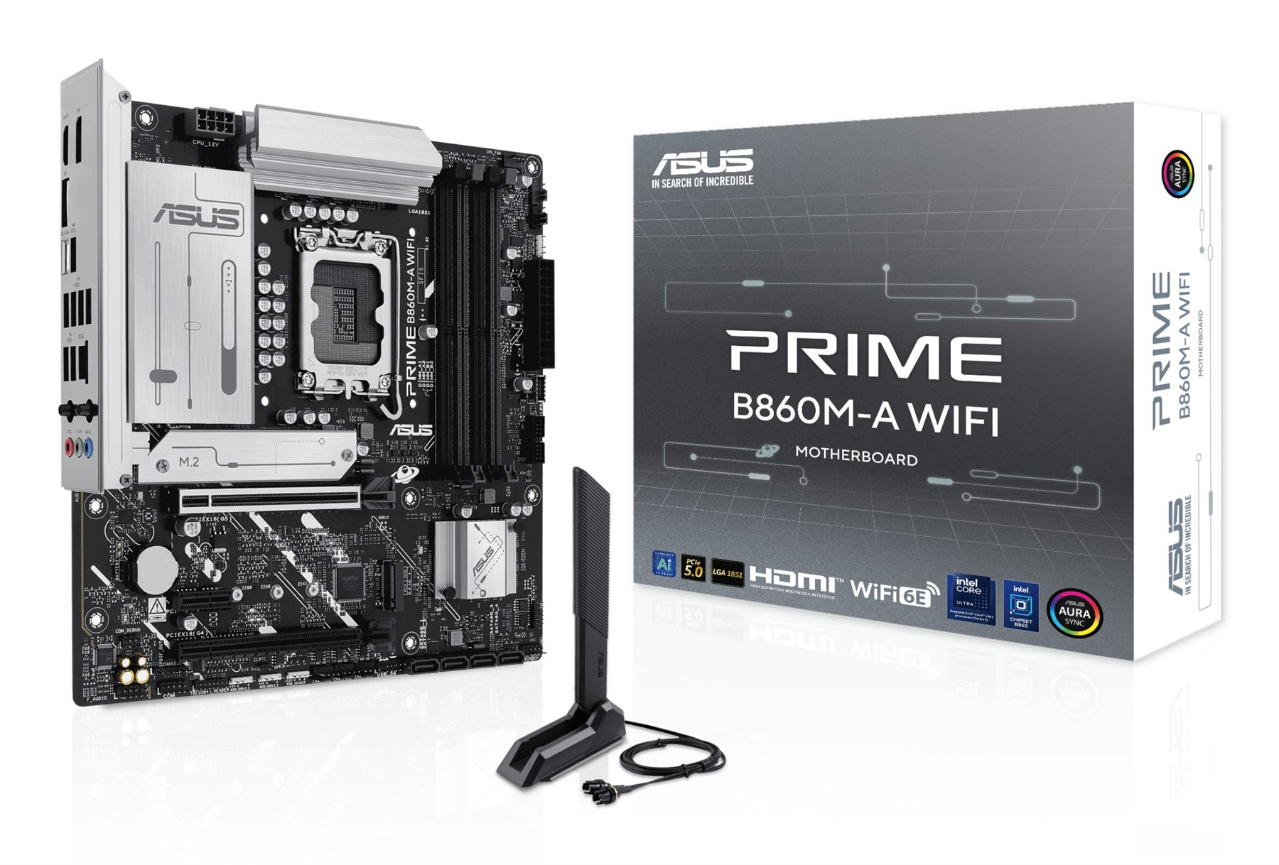 Placa Base Asus Prime B860m-A Wifi Socket 1851/ DDR5/ PCIe 5.0/ Micro Atx