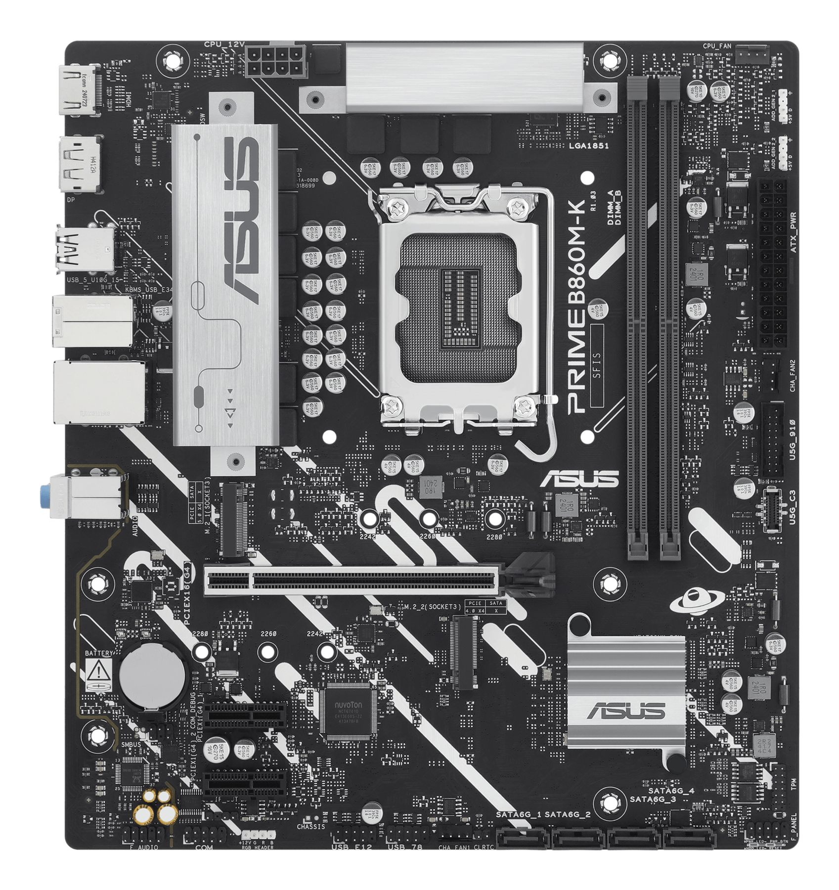 Placa Base Asus Prime B860m-K Socket 1851/ DDR5/ PCIe 5.0/ Micro Atx
