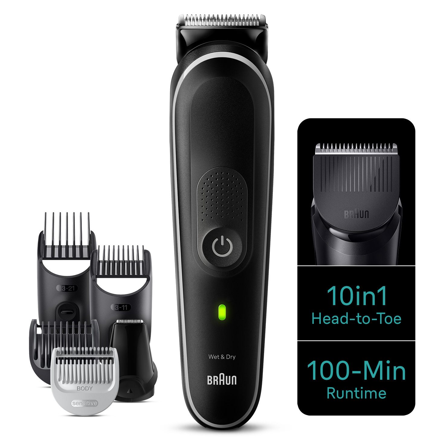 Recortadora Braun All In One Series 5 Mgk5440/ Con Batería/ 10 Accesorios