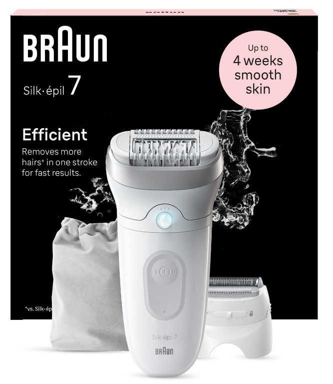 Depiladora Braun Silk Epil Series 7 7-041/ Con Batería/ 5 Accesorios