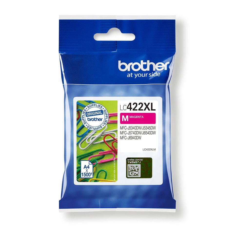 Cartucho De Tinta Original Brother Lc-422 Xl Alta Capacidad/ Magenta