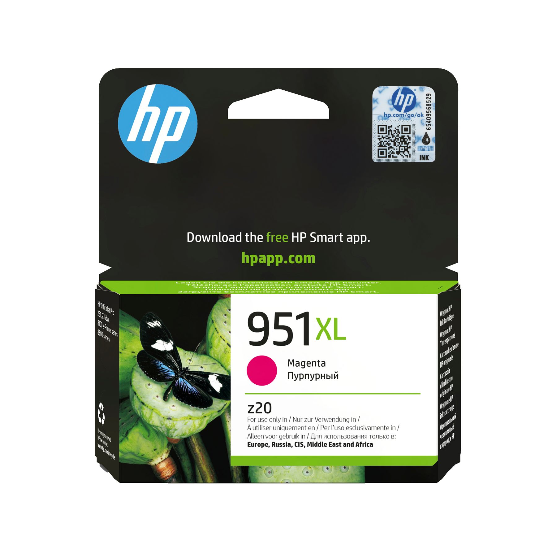 Cartucho De Tinta Original Hp Nº951 Xl Alta Capacidad/ Magenta
